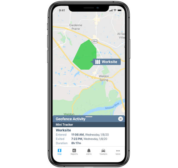 geofence creation on a mobile app