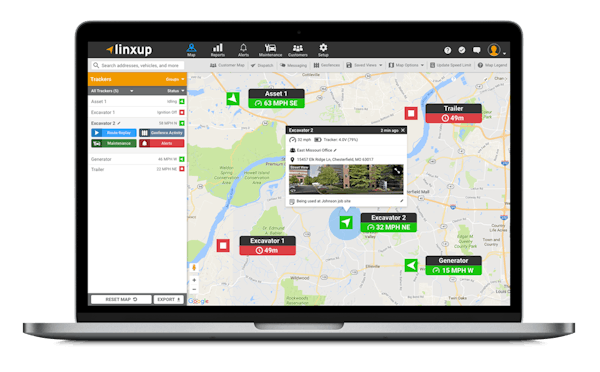 Linxup GPS asset tracking