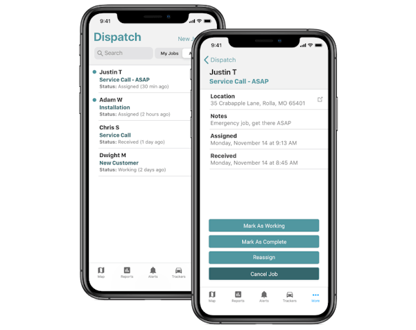 Linxup plus gps tracking mobile dispatching