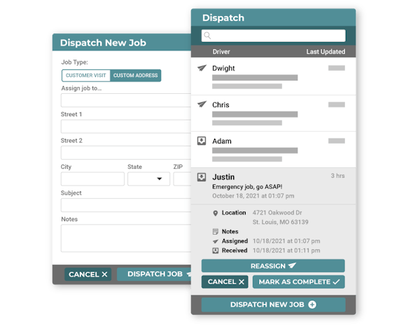Linxup Plus GPS tracking dispatch