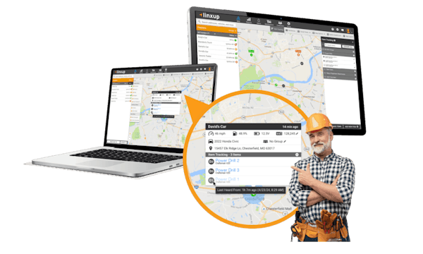 Linxup tool tracking software portal